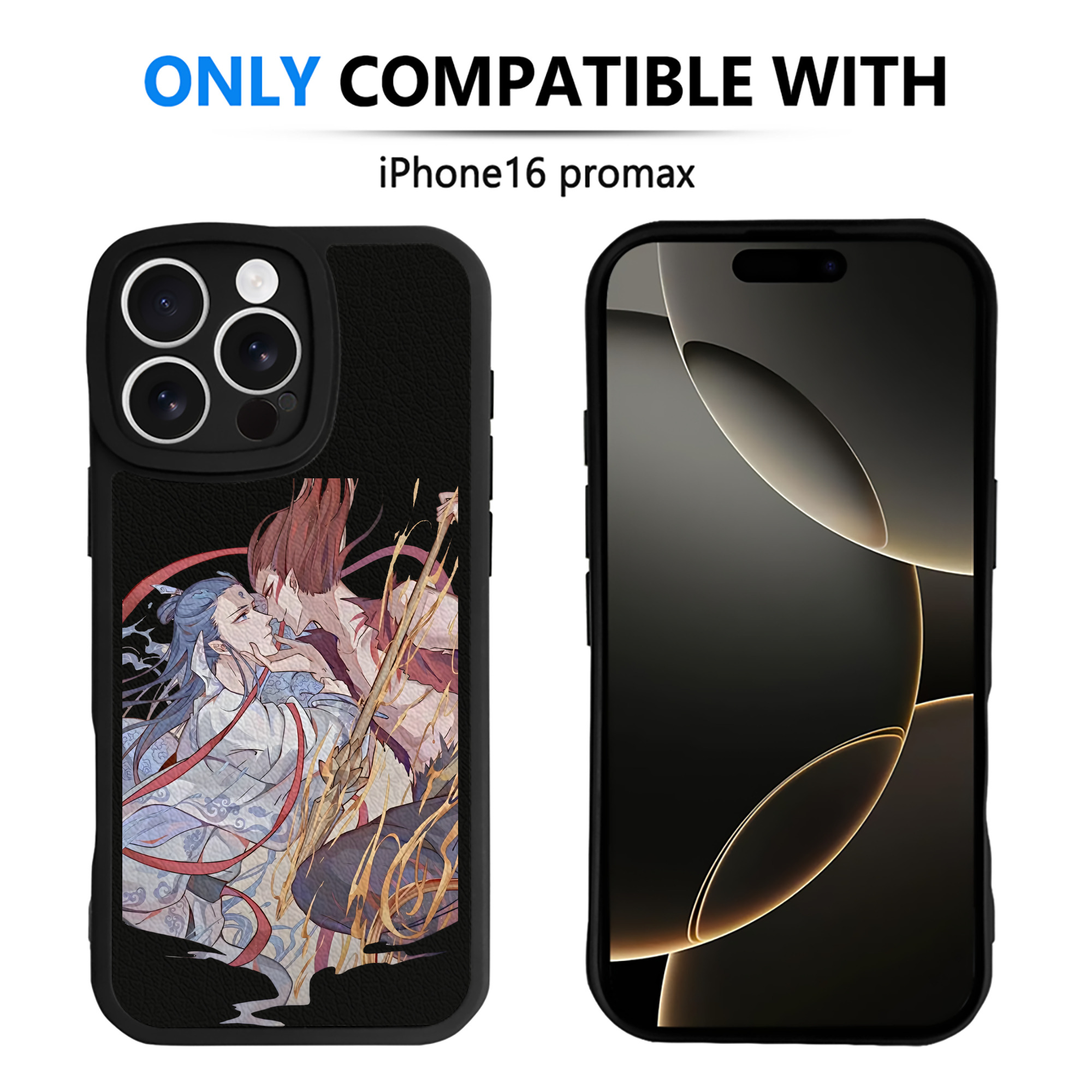 （画像用） Ne Zha 2 ナタ 魔童の大暴れ 【iPhone 16シリーズ対応】シリコンスマホケース（レザー調） 材質：シリコン